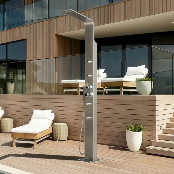 Buying a Commercial Outdoor Shower Station - The Fountain Direct