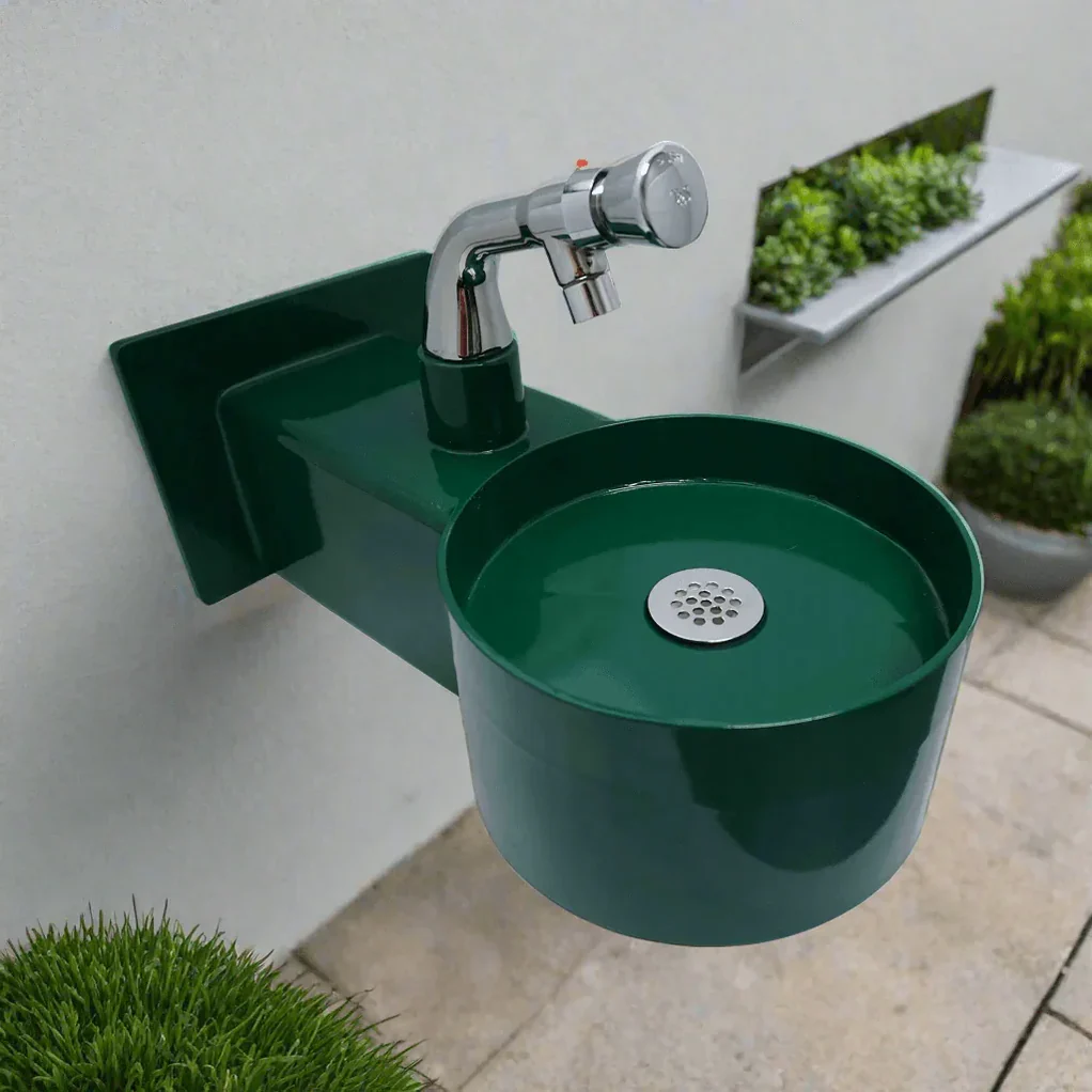 Outdoor Wall-Mounted Drinking Fountains