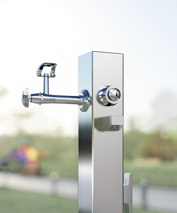 Rainware 5220 Public Dog Wash & Water Station – Handheld Spray + Bowl Filler, 316 Stainless