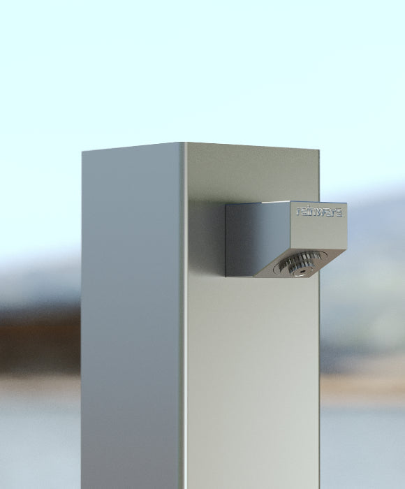 Rainware Beach Solo 5002 Single-Person Commercial Outdoor Shower – 100x100mm 316 Column