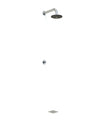 Rainware Marengo In-Wall Outdoor Shower Set 8008/8700 – Rose, Arm & Mixer in Satin 316 Stainless