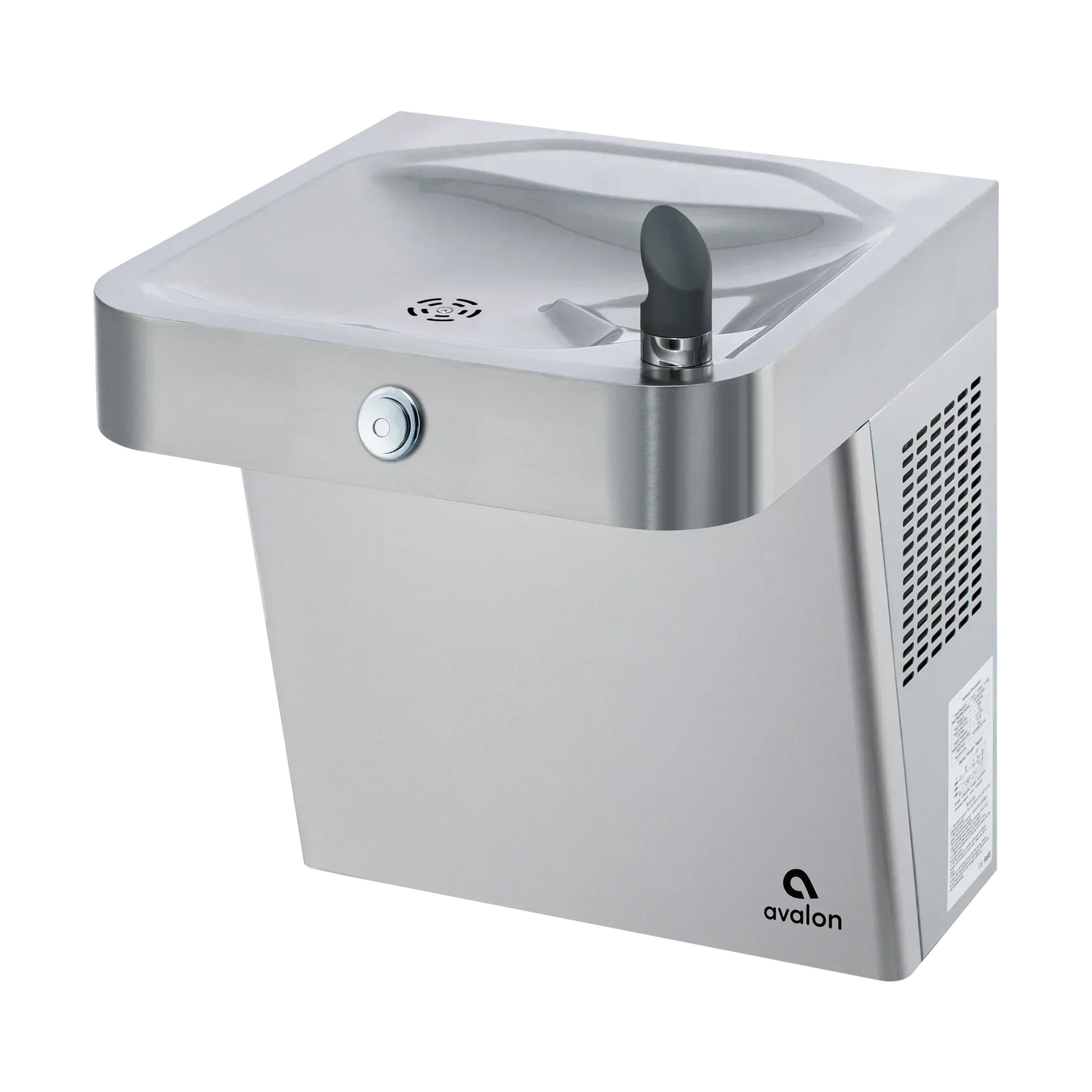 Avalon A51-OFNC ADA Wall-Mounted Stainless Steel Drinking Fountain with Built-In Drain – Front Push Button - The Fountain Direct