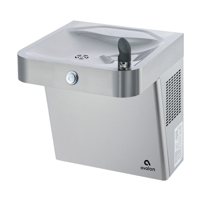 Avalon A51-OFNC ADA Wall-Mounted Stainless Steel Drinking Fountain with Built-In Drain – Front Push Button