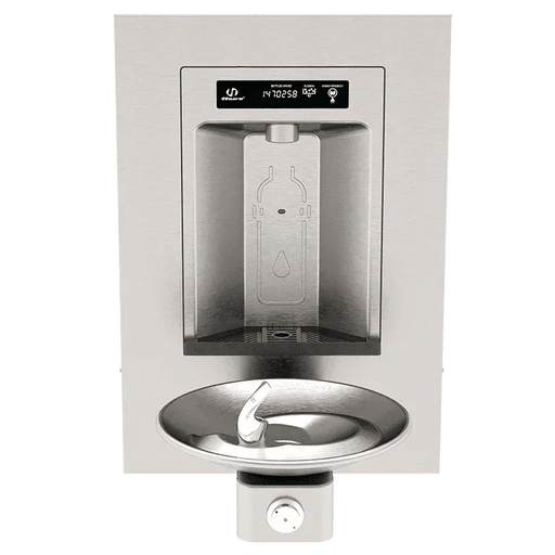 Haws 1001HS RIVIVE™ – ADA Wall-Mounted Bottle Filler and Drinking Fountain, Vandal-Resistant - The Fountain Direct