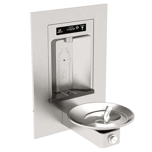 Haws 1001HS RIVIVE™ – ADA Wall-Mounted Bottle Filler and Drinking Fountain, Vandal-Resistant - The Fountain Direct