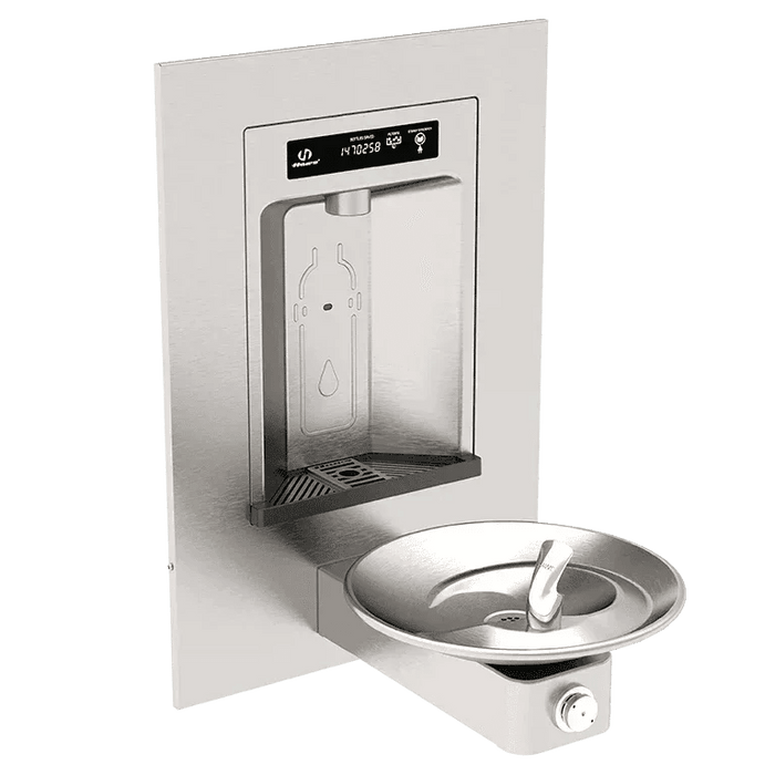 Haws 1001HS RIVIVE™ – ADA Wall-Mounted Bottle Filler and Drinking Fountain, Vandal-Resistant - The Fountain Direct