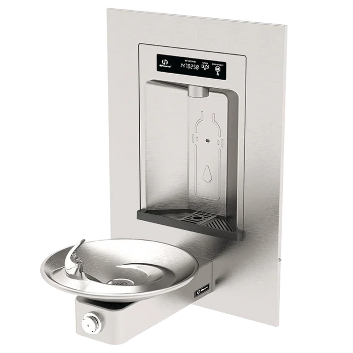 Haws 1001HS RIVIVE™ – ADA Wall-Mounted Bottle Filler and Drinking Fountain, Vandal-Resistant - The Fountain Direct 