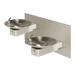 Haws 1011B Hi-Lo ADA Vandal-Resistant Dual Drinking Fountain and Mounting Panel – Stainless Steel - The Fountain Direct