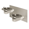 Haws 1011B Hi-Lo ADA Vandal-Resistant Dual Drinking Fountain and Mounting Panel – Stainless Steel - The Fountain Direct