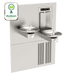 Haws 1011HSA.8 RIVIVE™ – ADA Dual Hi-Lo Drinking Fountain with Recessed Chilled Bottle Filler - The Fountain Direct