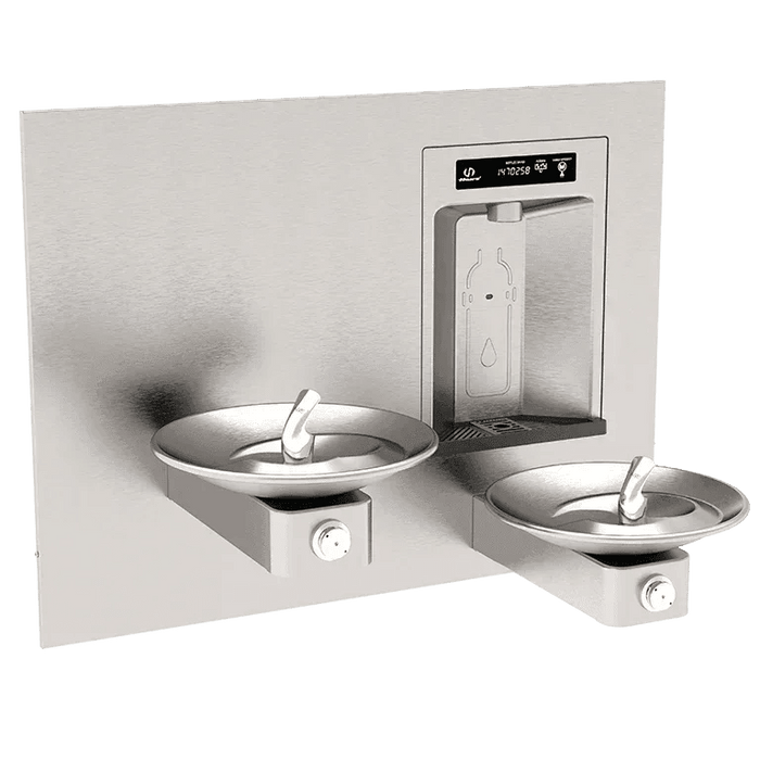 Haws 1011HS RIVIVE™ – ADA Wall-Mounted Recessed Bottle Filler with Drinking Fountains, Filtered - The Fountain Direct