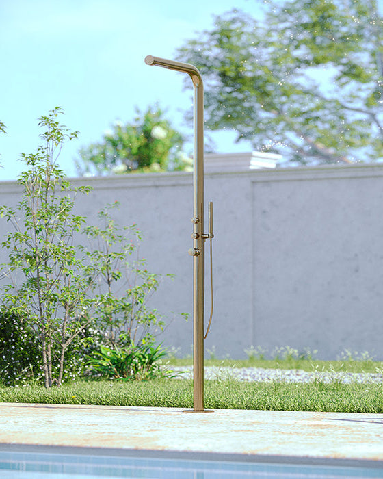 Rainware Avoca 9016 Minimalist Freestanding Outdoor Shower with Handheld Wand – Hot & Cold