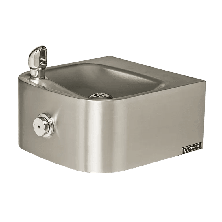 Haws 1105 Wall-Mount Vandal-Resistant Drinking Fountain – ADA Compliant, Stainless Steel - The Fountain Direct