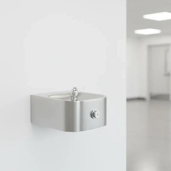Haws 1105 Wall-Mount Vandal-Resistant Drinking Fountain – ADA Compliant, Stainless Steel - The Fountain Direct