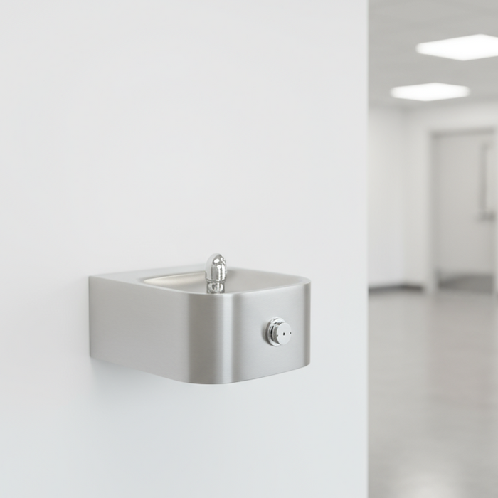 Haws 1105 Wall-Mount Vandal-Resistant Drinking Fountain – ADA Compliant, Stainless Steel