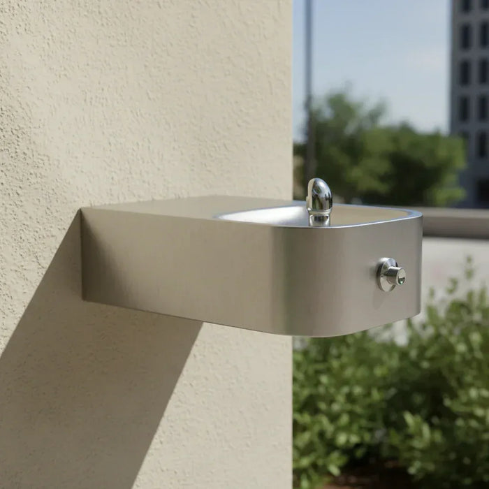 Haws 1109FR ADA Outdoor Freeze-Resistant Wall-Mounted Drinking Fountain - The Fountain Direct