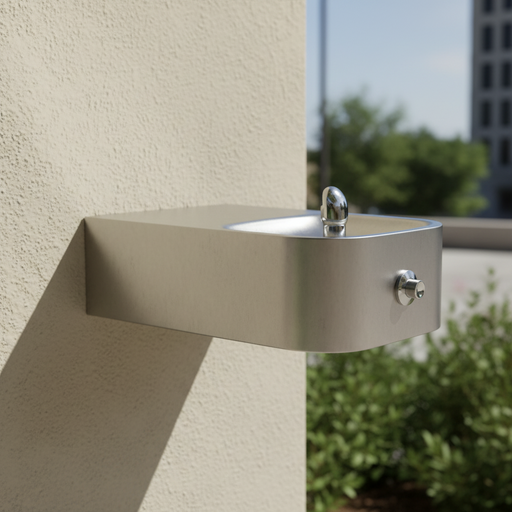 Haws 1109FR ADA Outdoor Freeze-Resistant Wall-Mounted Drinking Fountain - The Fountain Direct 