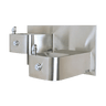Haws 1119 Hi-Lo ADA Vandal-Resistant Dual Drinking Fountain – Wall-Mounted - The Fountain Direct