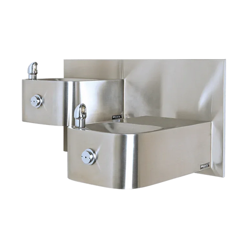 Haws 1119 Hi-Lo ADA Vandal-Resistant Dual Drinking Fountain – Wall-Mounted - The Fountain Direct 