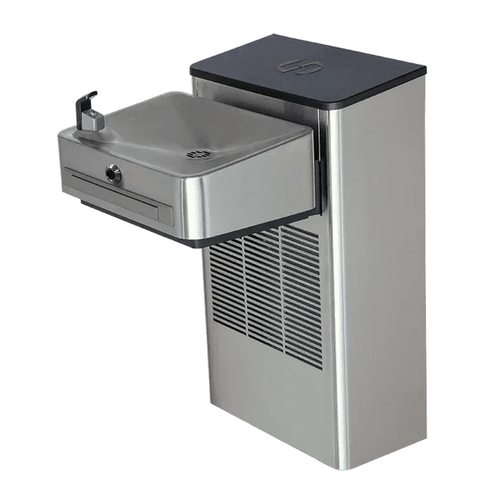 Haws 1201SFH ADA Compliant Motion-Activated Filtered Water Cooler – Stainless Steel - The Fountain Direct