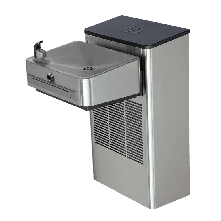 Haws 1201SFH ADA Compliant Motion-Activated Filtered Water Cooler – Stainless Steel - The Fountain Direct