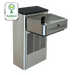 Haws 1201SFH ADA Compliant Motion-Activated Filtered Water Cooler – Stainless Steel - The Fountain Direct
