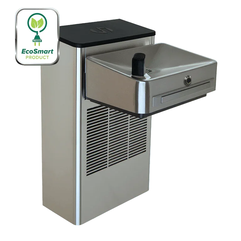 Haws 1201SFH ADA Compliant Motion-Activated Filtered Water Cooler – Stainless Steel - The Fountain Direct 