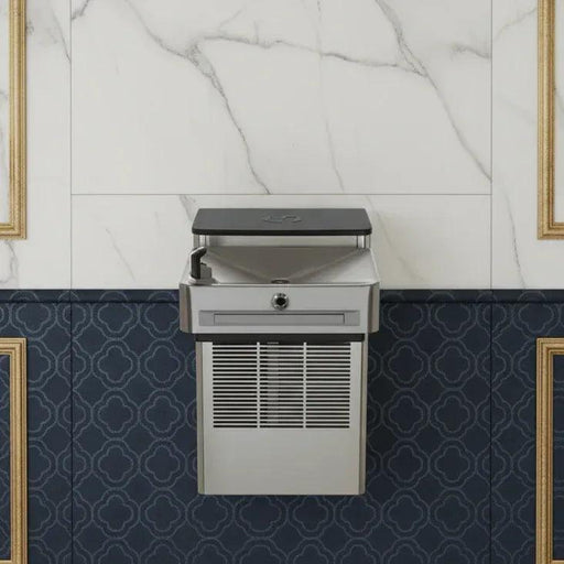 Haws 1201SFH ADA Compliant Motion-Activated Filtered Water Cooler – Stainless Steel - The Fountain Direct