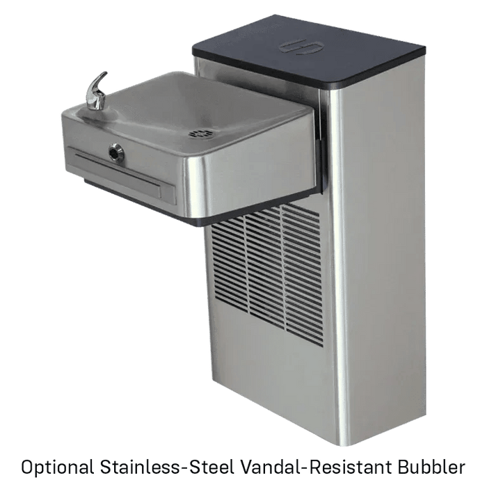 Haws 1201SFH ADA Compliant Motion-Activated Filtered Water Cooler – Stainless Steel - The Fountain Direct
