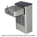 Haws 1201SFH ADA Compliant Motion-Activated Filtered Water Cooler – Stainless Steel - The Fountain Direct