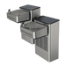Haws 1202S Hi-Lo ADA Compliant Stainless Steel Water Cooler – Wall-Mounted, Non-Filtered - The Fountain Direct