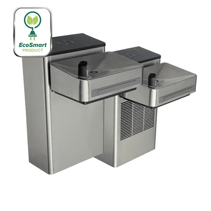 Haws 1202S Hi-Lo ADA Compliant Stainless Steel Water Cooler – Wall-Mounted, Non-Filtered - The Fountain Direct