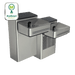 Haws 1202S Hi-Lo ADA Compliant Stainless Steel Water Cooler – Wall-Mounted, Non-Filtered - The Fountain Direct