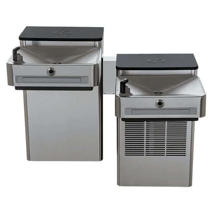 Haws 1202SFH ADA Compliant Hi-Lo Filtered Wall-Mounted Water Cooler – Indoor Use - The Fountain Direct