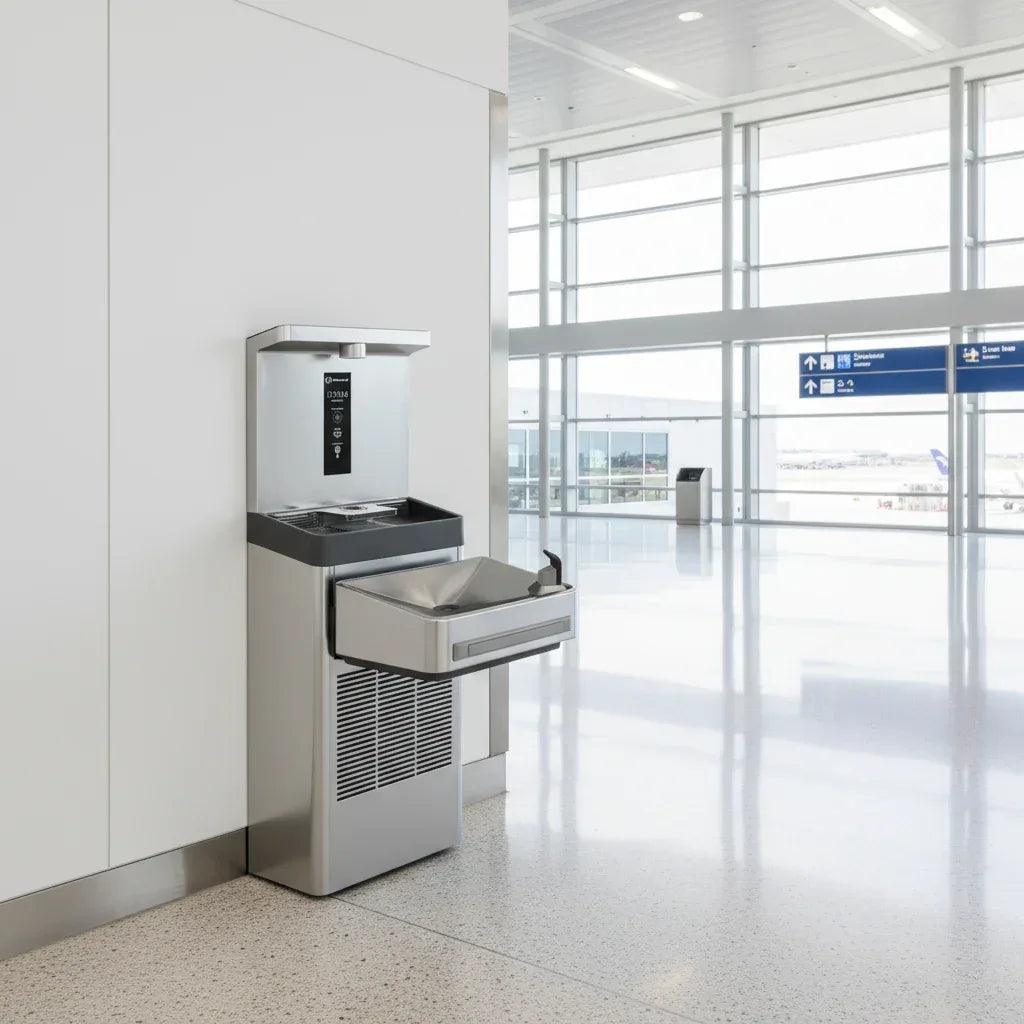 Haws 1211S Wall Mount Indoor ADA Water Cooler with Bottle Filler - The Fountain Direct