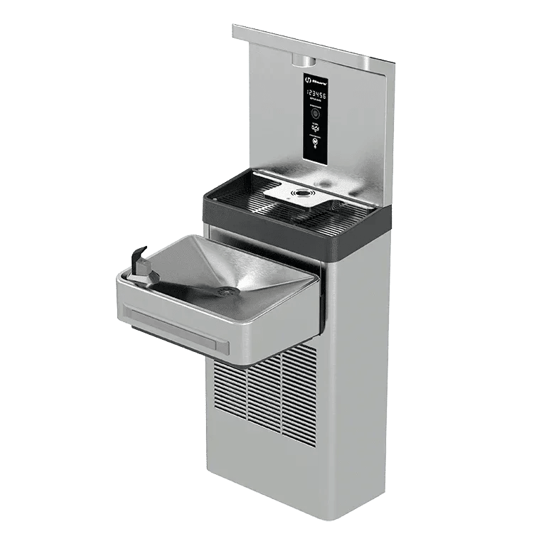 Haws 1211SF Wall Mount Indoor ADA Filtered Water Cooler with Bottle Filler - The Fountain Direct