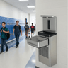 Haws 1211SF Wall Mount Indoor ADA Filtered Water Cooler with Bottle Filler - The Fountain Direct