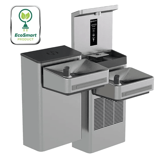 Haws 1212S Wall Mount Hi-Lo Indoor ADA Water Cooler with Bottle Filler - The Fountain Direct