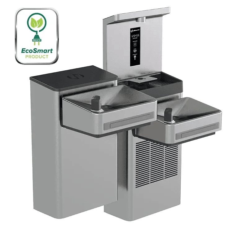 Haws 1212S Wall Mount Hi-Lo Indoor ADA Water Cooler with Bottle Filler - The Fountain Direct