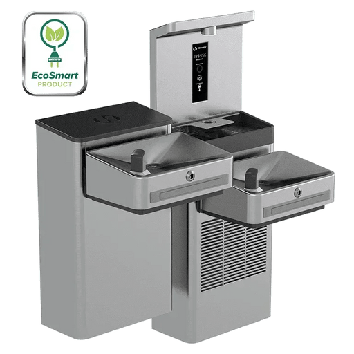 Haws 1212SH Wall Mount Hi-Lo ADA Motion Activated Water Cooler and Bottle Filler - The Fountain Direct