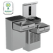 Haws 1212SH Wall Mount Hi-Lo ADA Motion Activated Water Cooler and Bottle Filler - The Fountain Direct