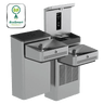 Haws 1212SH Wall Mount Hi-Lo ADA Motion Activated Water Cooler and Bottle Filler - The Fountain Direct