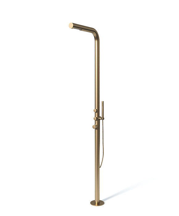 Rainware Avoca 9016 Minimalist Freestanding Outdoor Shower with Handheld Wand – Hot & Cold