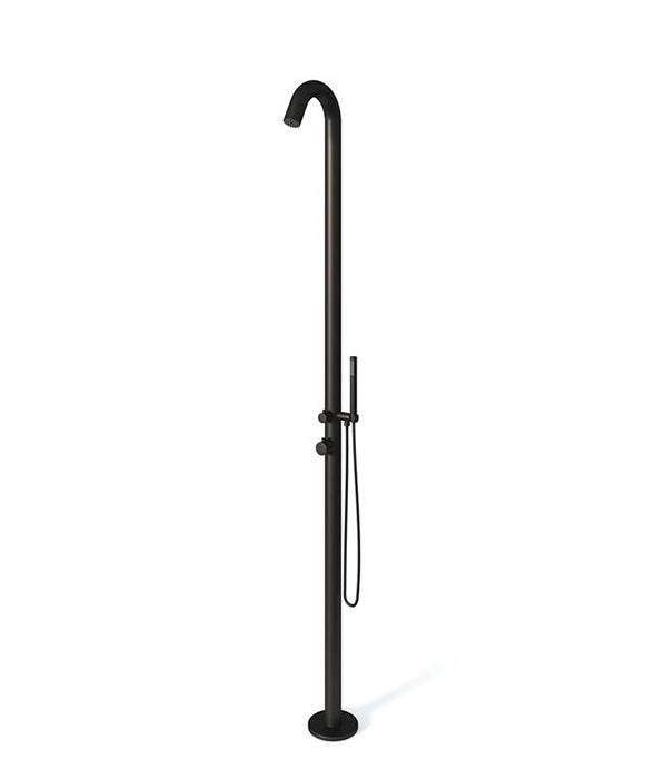 Rainware Maroubra 9001 Streamlined Outdoor Shower with Overhead Rose & Handheld – Hot & Cold Mixer