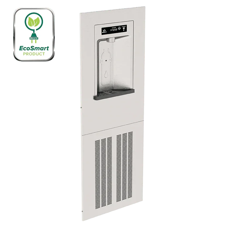 Haws 2000HSA.8 RIVIVE™ – ADA Chilled Recessed Bottle Filler, Vandal-Resistant, Filtered - The Fountain Direct 