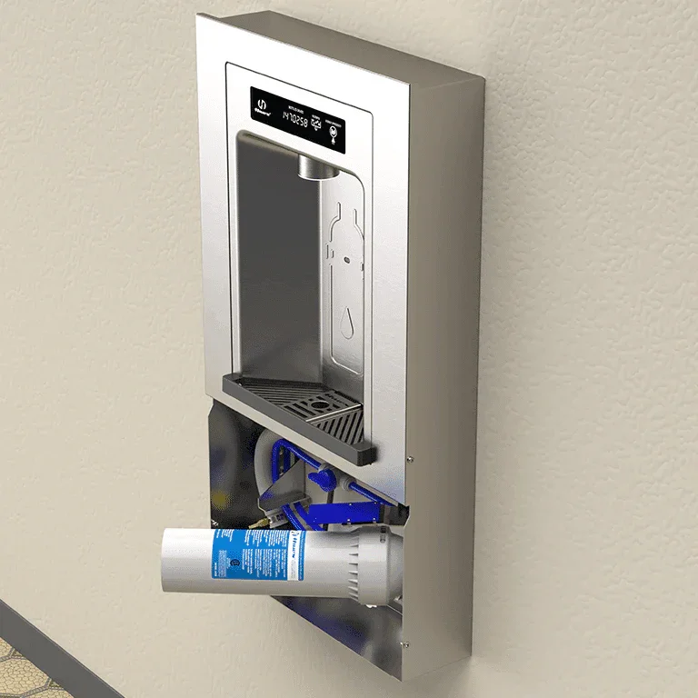 Haws 2000HSSM RIVIVE™ – ADA Surface-Mounted Bottle Filling Station, Vandal-Resistant - The Fountain Direct 