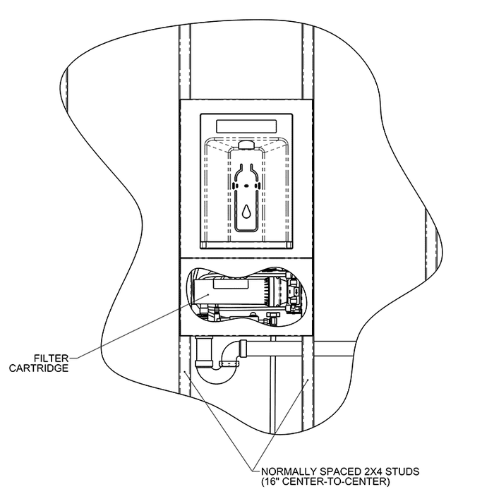 Haws 2000HS RIVIVE™ Hydration Station – ADA Recessed Bottle Filler, Filtered, Touchless - The Fountain Direct