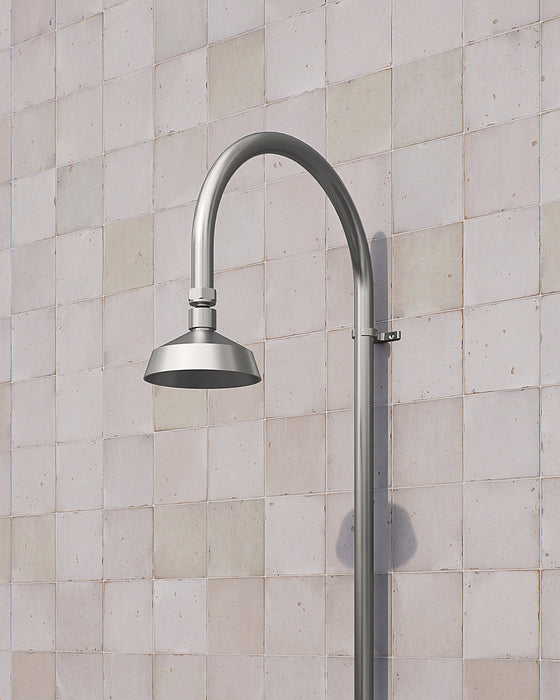 Rainware Bribie 2002 Outdoor Shower with Garden Tap – 316 Stainless Steel, Cold Water