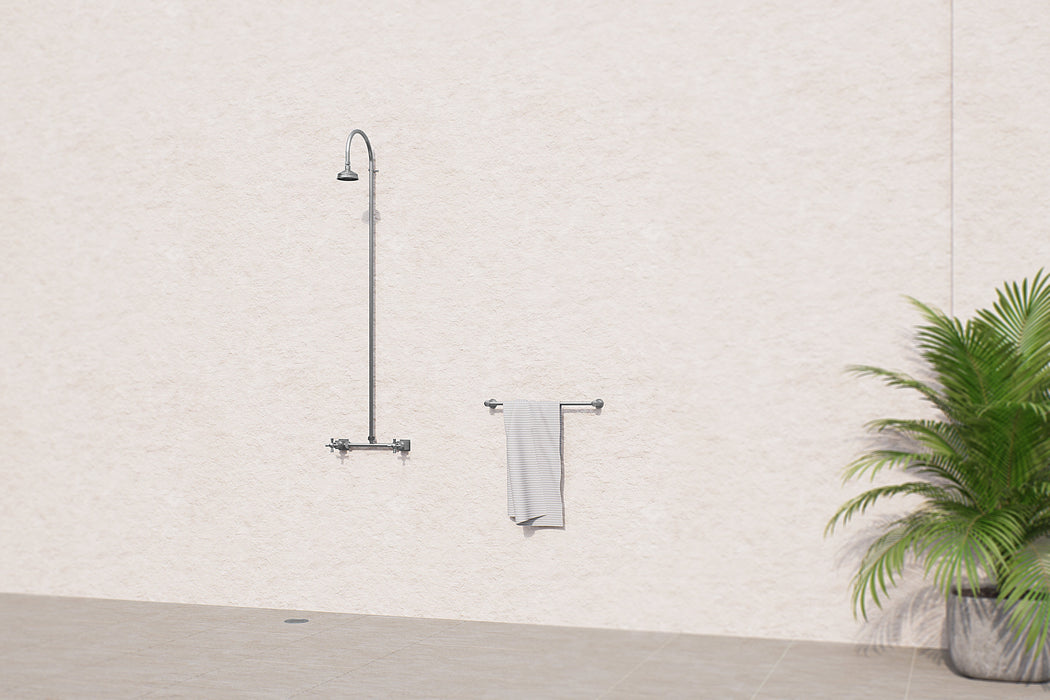Rainware Bribie 2003 Hot & Cold Outdoor Shower – Slimline 316 Stainless Steel Column