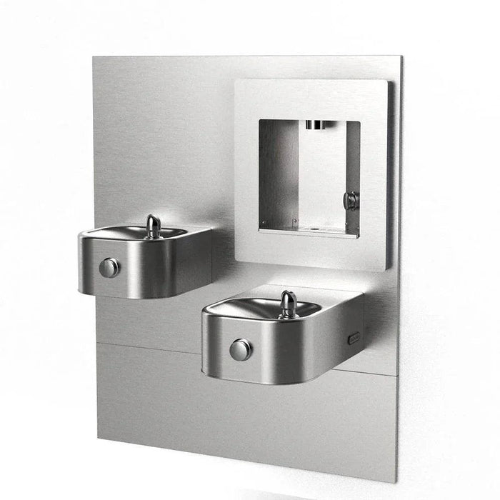 Elkay EZLMSN-EDFPVM217DK ezH2O® Mechanical Bottle Filling Station with Bi-Level Soft Sides® Fountain - The Fountain Direct
